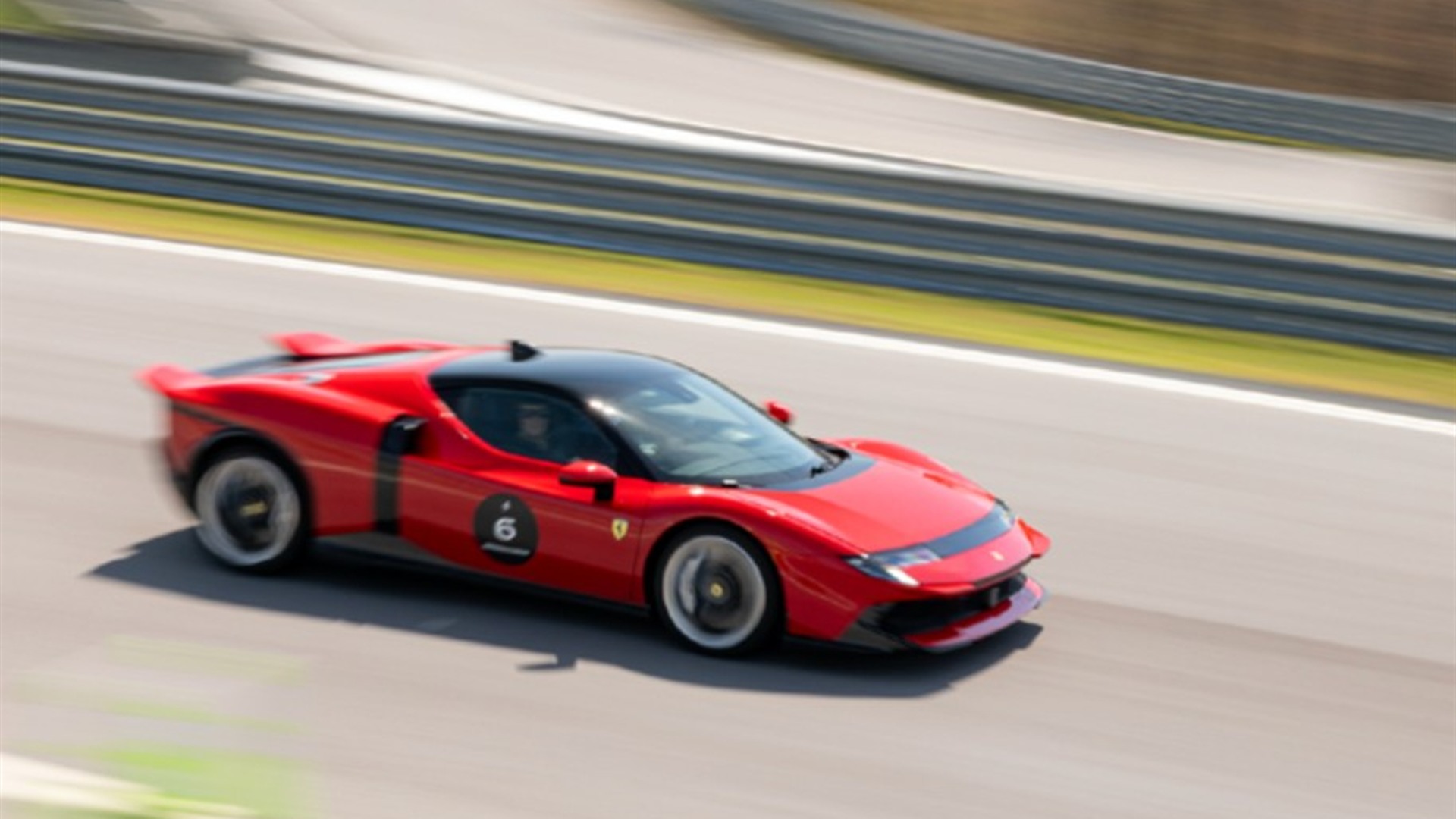 Ferrari on track at speed